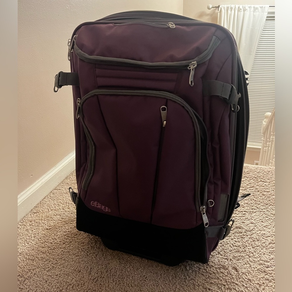 Purple Ebags Mother Lode Carry-on, Rolling Duffel